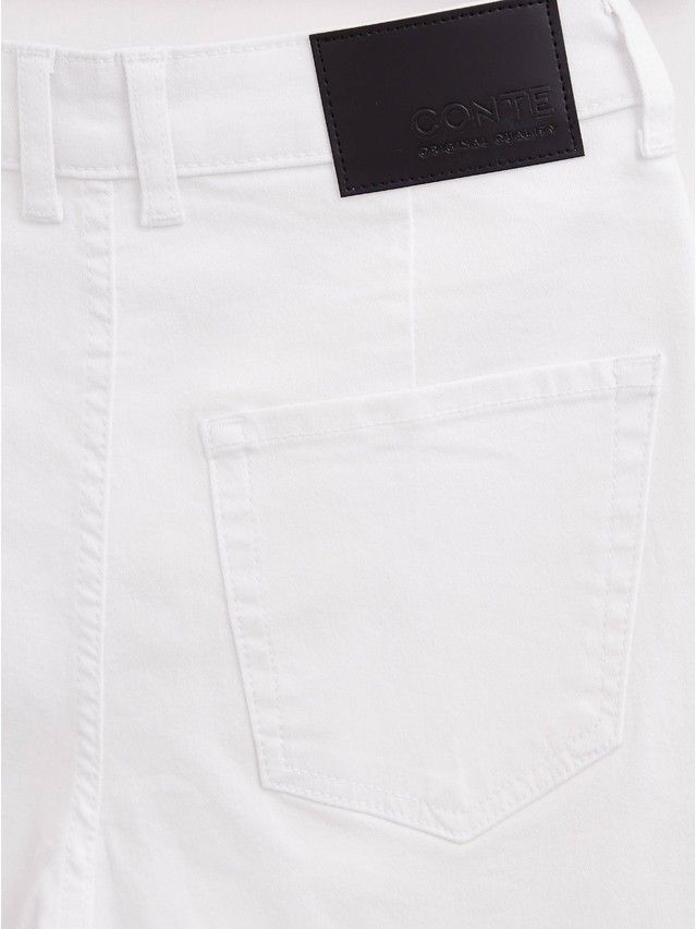 Denim shorts CONTE ELEGANT CON-430, s.170-98, white - 8