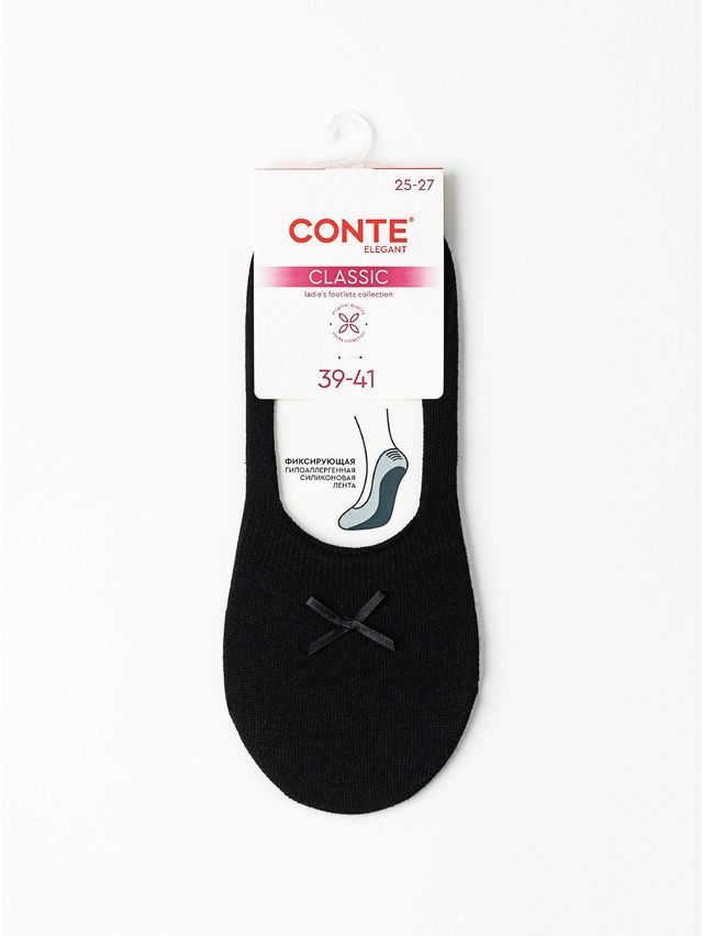 Women's footlets CONTE ELEGANT CLASSIC, s.23-25, 1114 black - 5