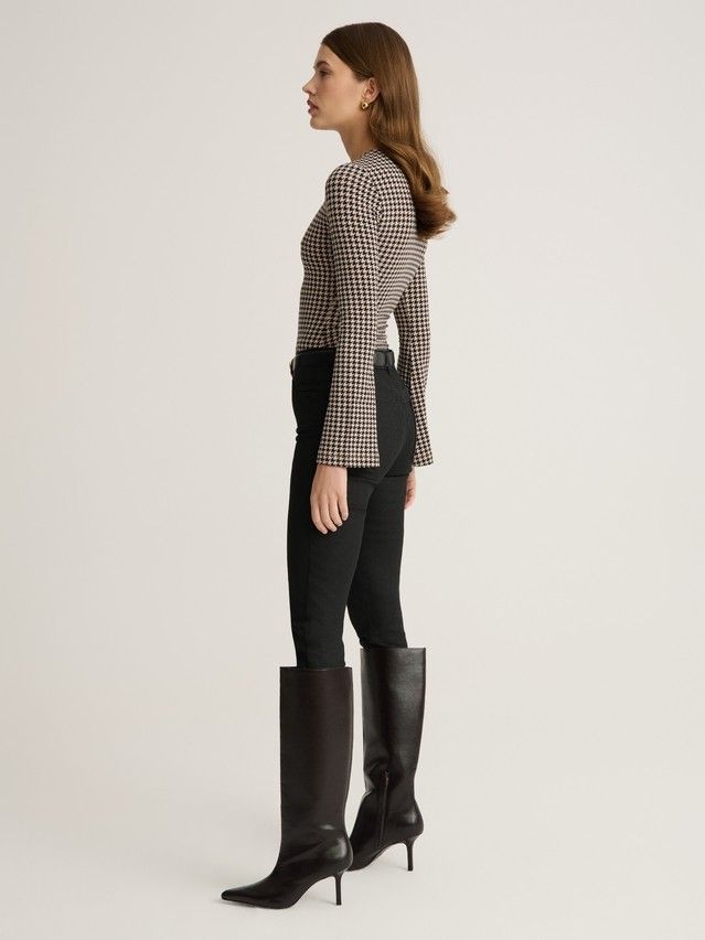 Women's bodysuit CONTE ELEGANT LBD 3145, s.170-84-90, beige-dogtooth - 4