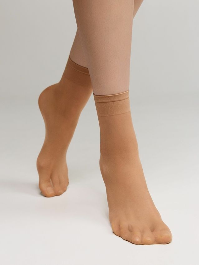 Women's socks CONTE ELEGANT TENSION SOFT 20 (1 pair),s.23-25, natural - 1