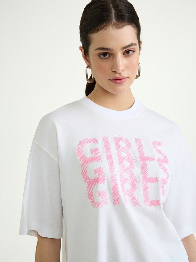 Women's polo neck shirt CONTE ELEGANT LD 3040, s.170-92, white-girls - 5