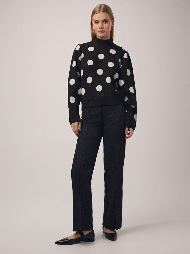 Women's pullover CONTE ELEGANT LDK23102, s.170-84, black-white - 3