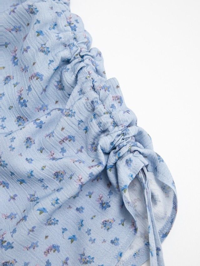 Women's blouse CONTE LBL 3831, s.170-84-90, blue-flowers - 8