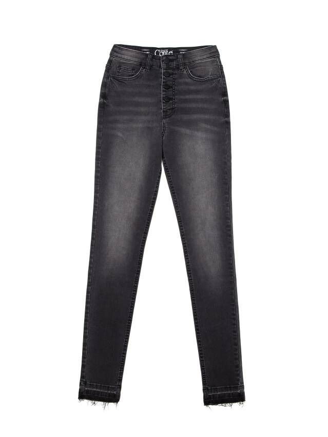 Skinny jeans with High rise CON-225, s.170-102, washed black - 4