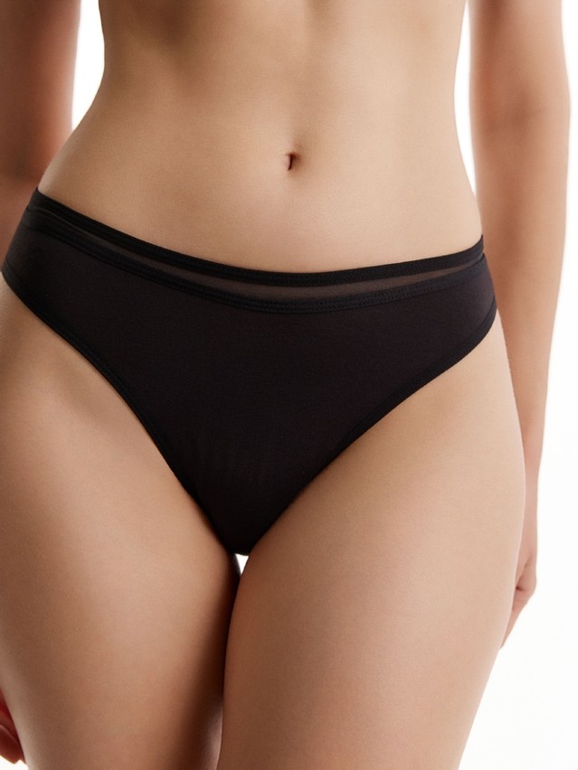 Women's panties CONTE DOUBLE LINES LBR 3578, s.90, black - 1