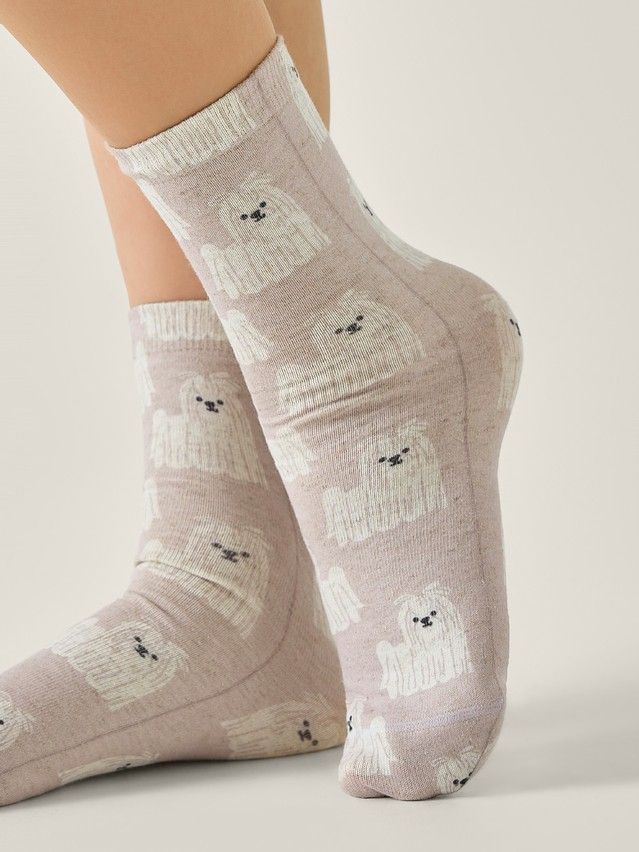 Women's socks CONTE ELEGANT FANTASY, s.23-25, 729 ash pink - 2