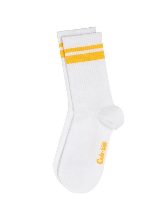 Children's socks CONTE-KIDS ACTIVE, s.16, 1020 white-yellow - 4