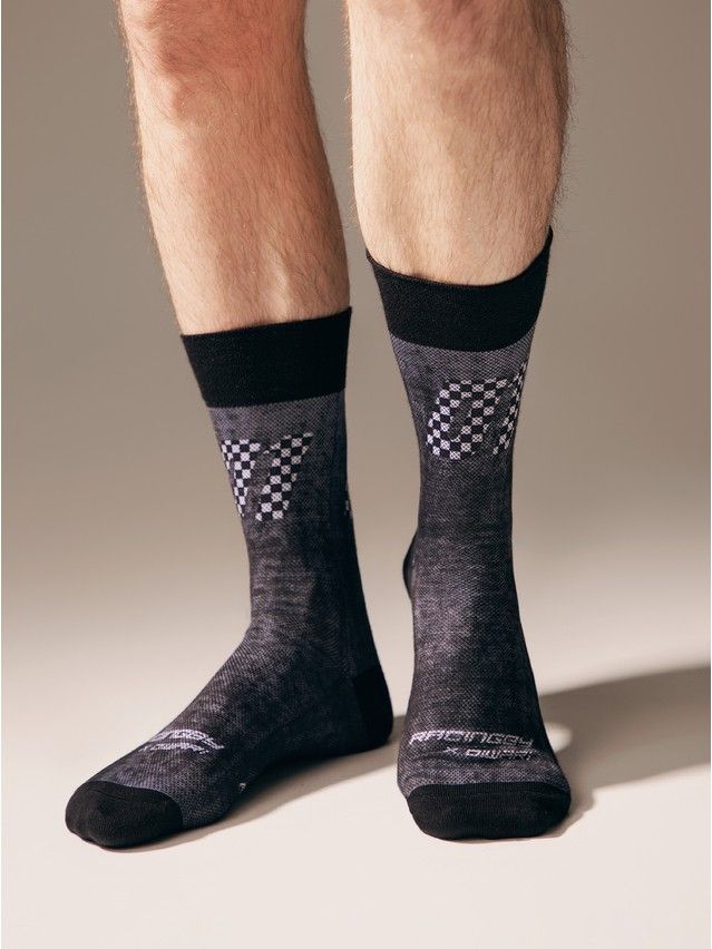 Men's socks DIWARI HAPPY, s.27, 207 dark grey - 11