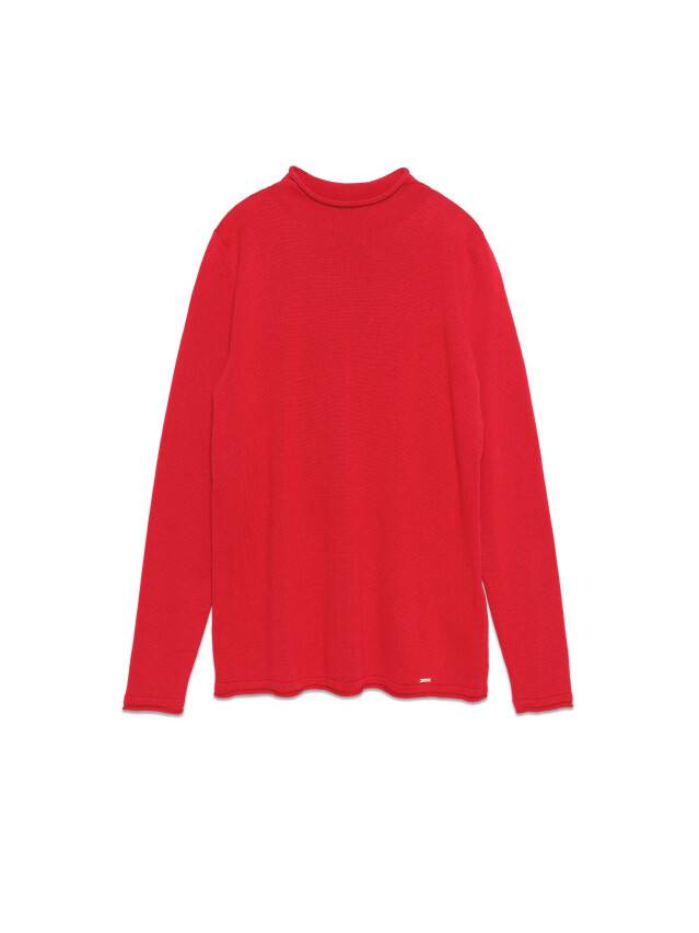 Women's polo neck shirt CONTE ELEGANT LDK102, s.170-84, ruby red - 5