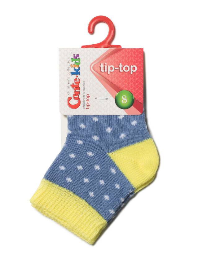 Children's socks CONTE-KIDS TIP-TOP, s.15-17, 214 denim-yellow - 2