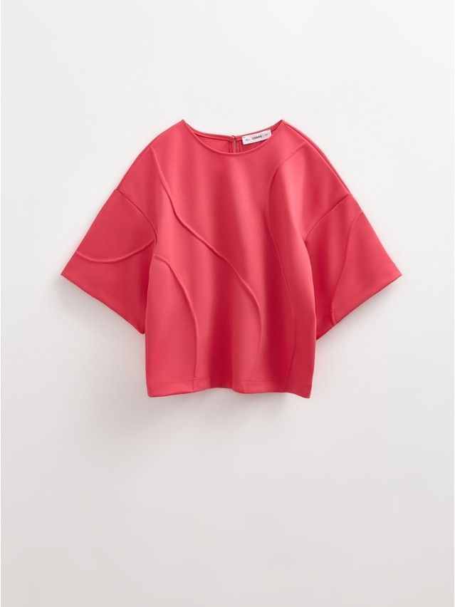 Women's polo neck shirt CONTE ELEGANT LD 2805, s.170-92, pink flash - 4