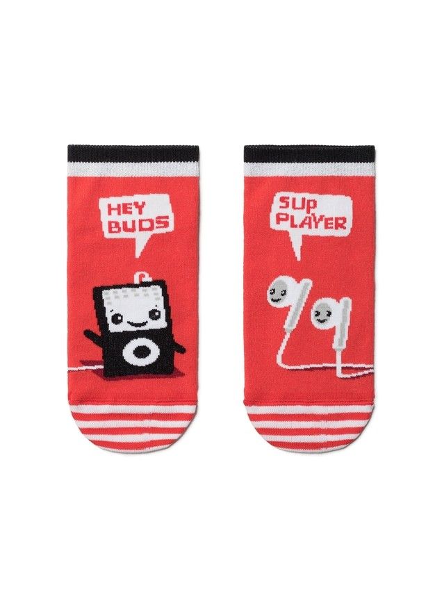 Women's cotton socks HAPPY 19С-114SP, rives. 36-39, 167 red - 2