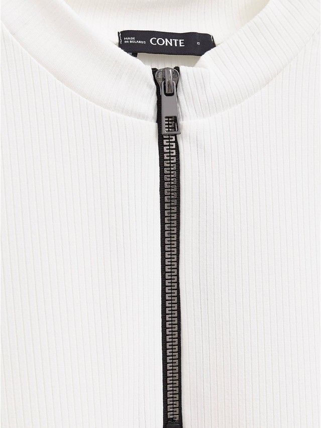 Women's polo neck shirt CONTE ELEGANT LD 1622, s.170-92, ecru - 3