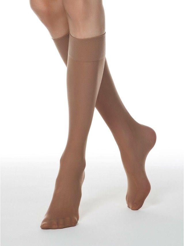 Women's knee high socks CONTE ELEGANT TENSION 40 (2 pairs),s.23-25, bronz - 2