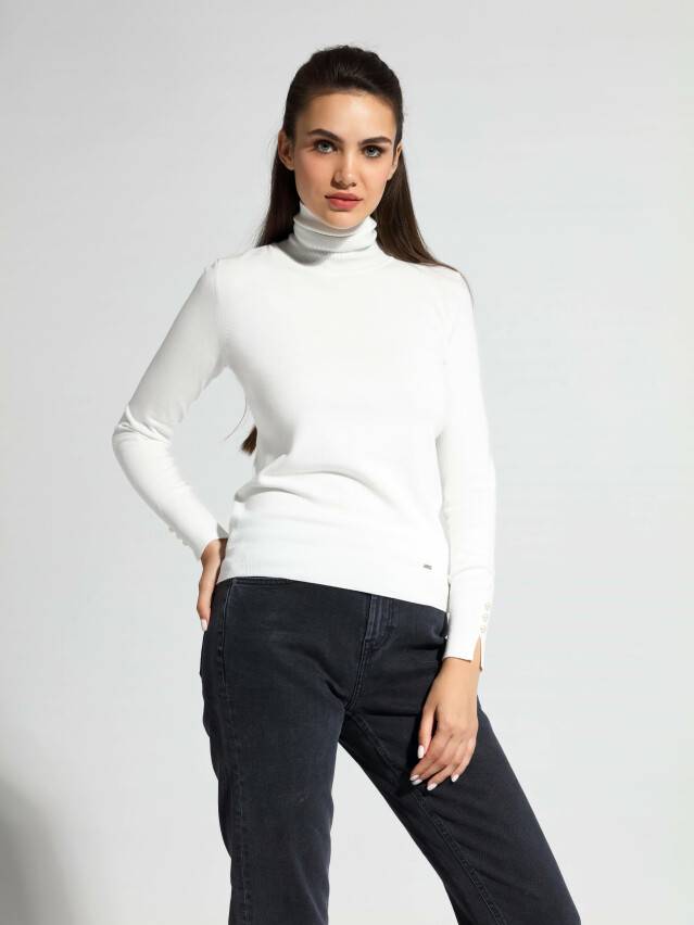 Sweater LDK 055 18С-207СП, s.170-88, off-white - 1