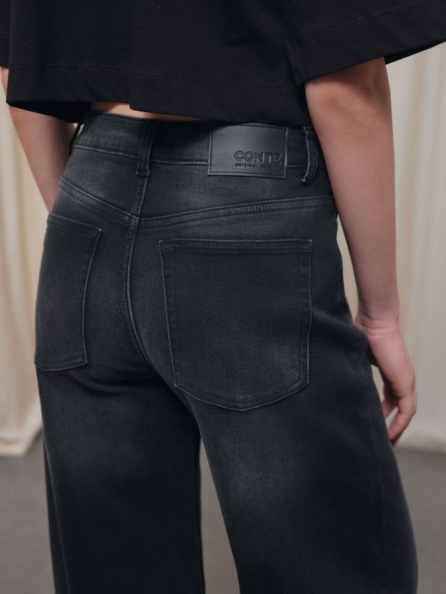 Women's jeans CONTE CON-800, s.164-90, washed black - 5