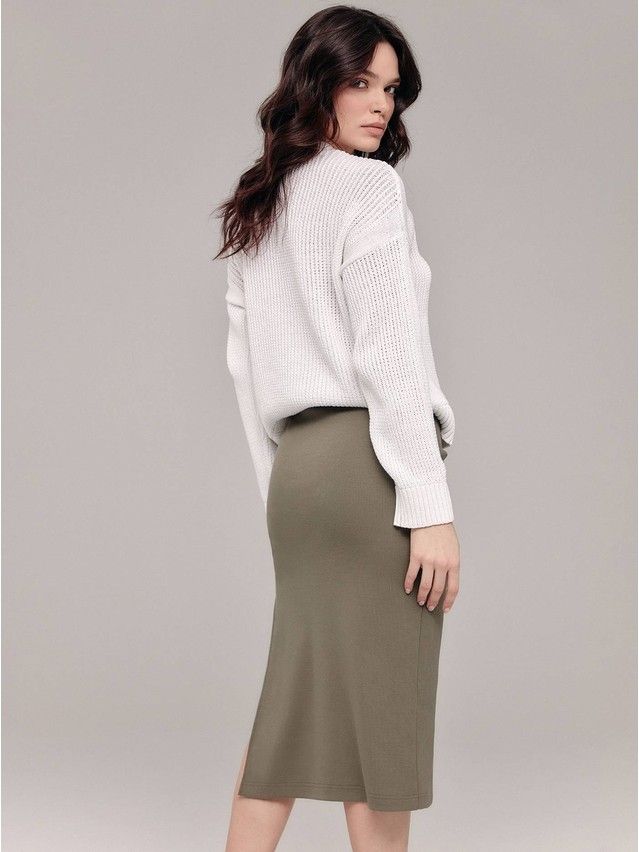Women's skirt CONTE ELEGANT LU 1853, s.170-90, olive green - 10