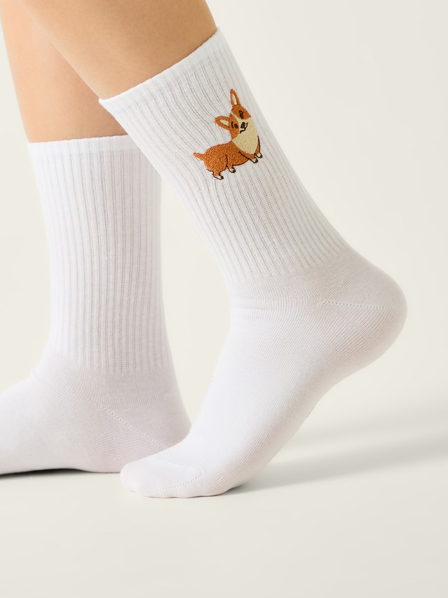 Women's socks CONTE FANTASY, s.23-25, 1095 white - 1