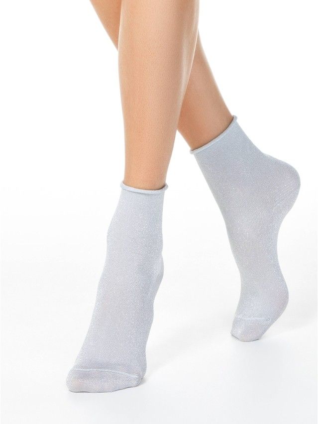 Women's viscose socks CLASSIC (lurex, without elastic) 17С-16SP, s.36-37, 000 light gray - 1