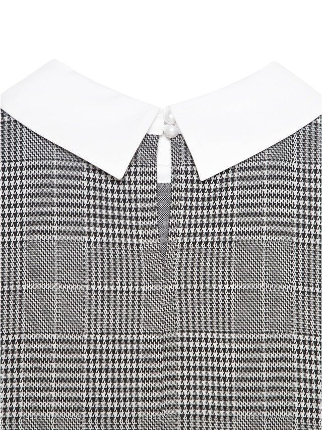 Dress LPL 1052, s.164-84-90, grey-ivory check - 7