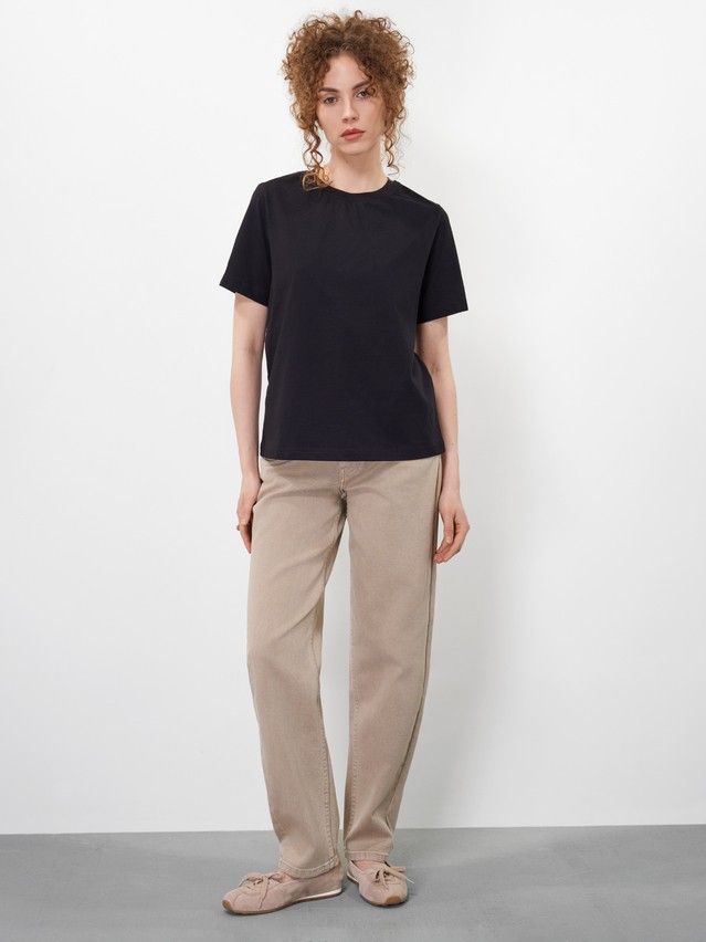 Women's polo neck shirt CONTE ELEGANT LD 3206, s.170-84, black-3conte - 9