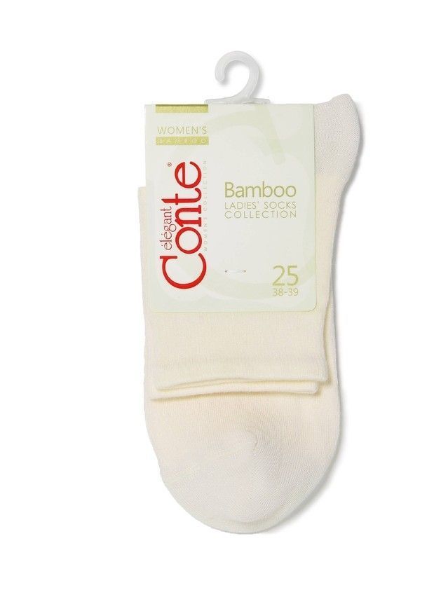 Women's socks CONTE ELEGANT BAMBOO, s.23, 000 cappuccino - 3