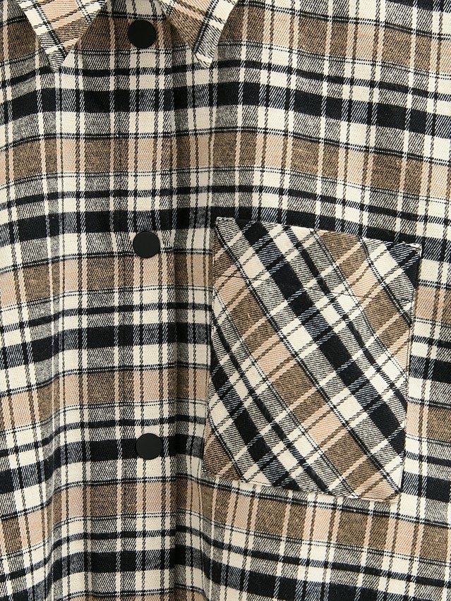 Women's shirt CONTE LRU 3504, s.170-84-90, black-beige check - 3