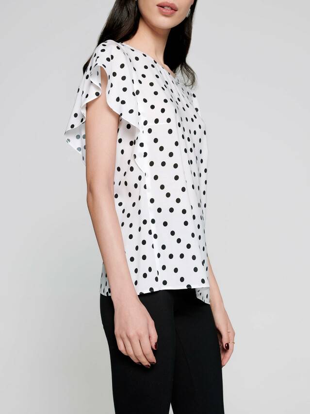 Women's blouse LBL 1092, s.170-84-90, white-black - 2