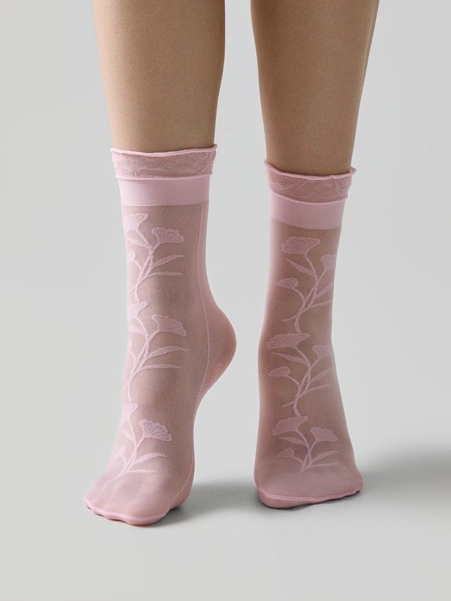 Women's socks CONTE ELEGANT FANTASY, s.23-25, light pink - 1