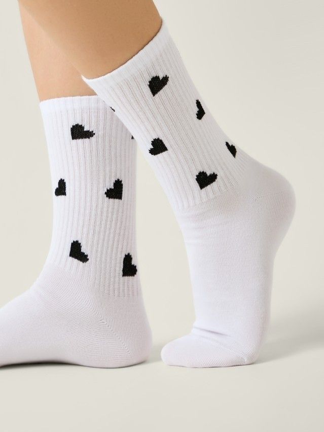 Women's socks CONTE ELEGANT ACTIVE, s.23-25, 708 white - 1