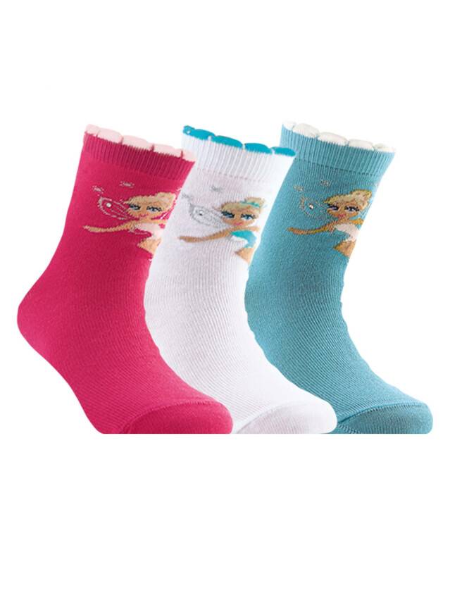 Children's socks CONTE-KIDS TIP-TOP, s.24-26, 088 white - 1