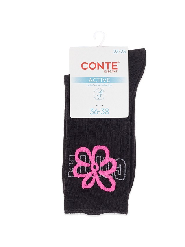 Women's socks CONTE ELEGANT ACTIVE, s.23-25, 705 black - 4