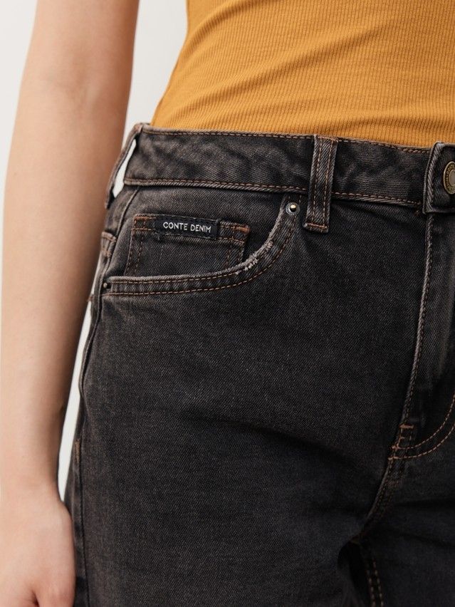 Women's jeans CONTE CON-951, s.164-94, washed black - 9