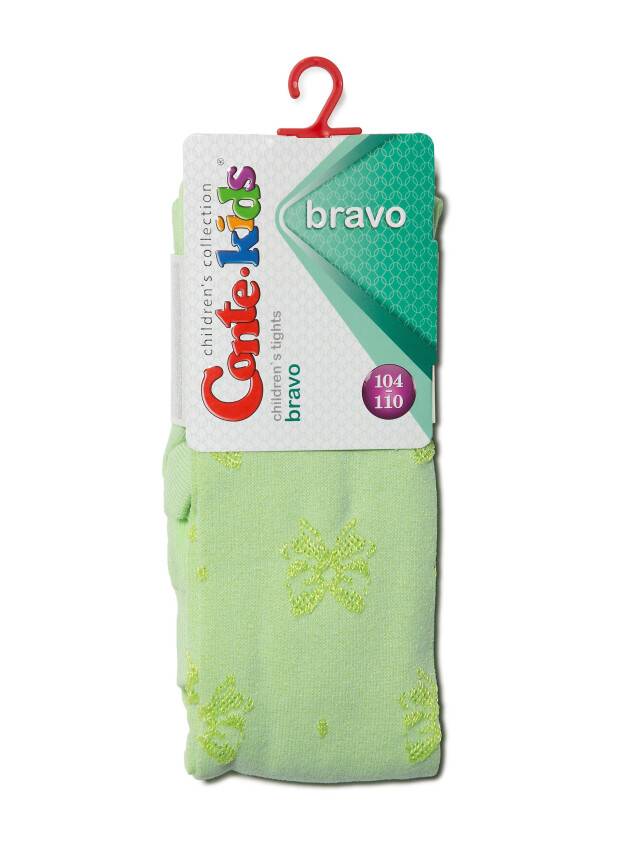 Children's tights CONTE-KIDS BRAVO, s.104-110 (16),370 lettuce green - 2