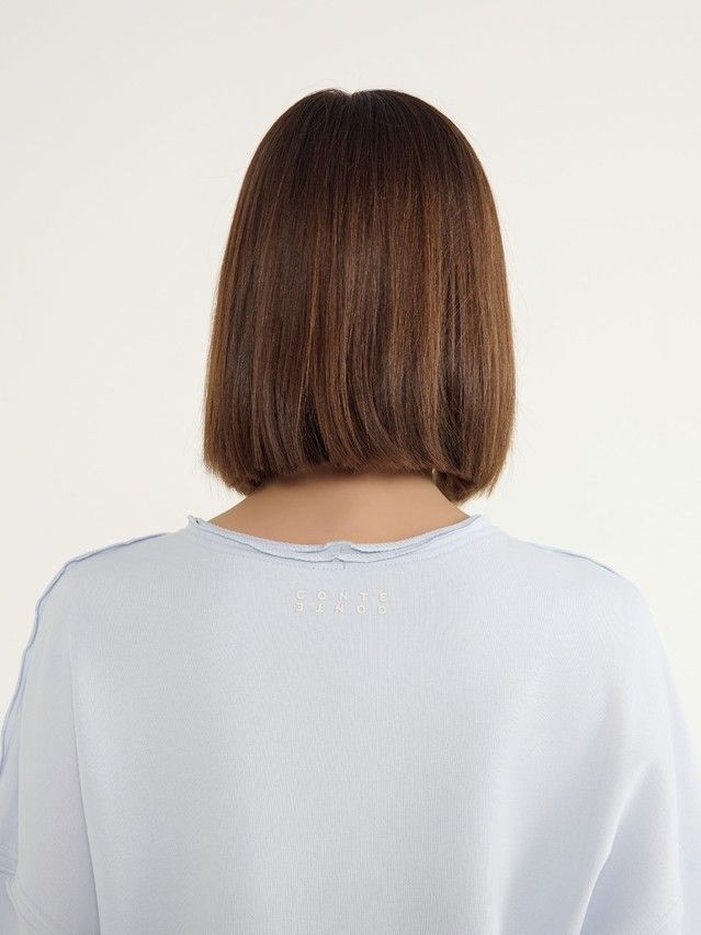 Women's polo neck shirt CONTE ELEGANT LD 3055, s.170-92, blue quartz - 6