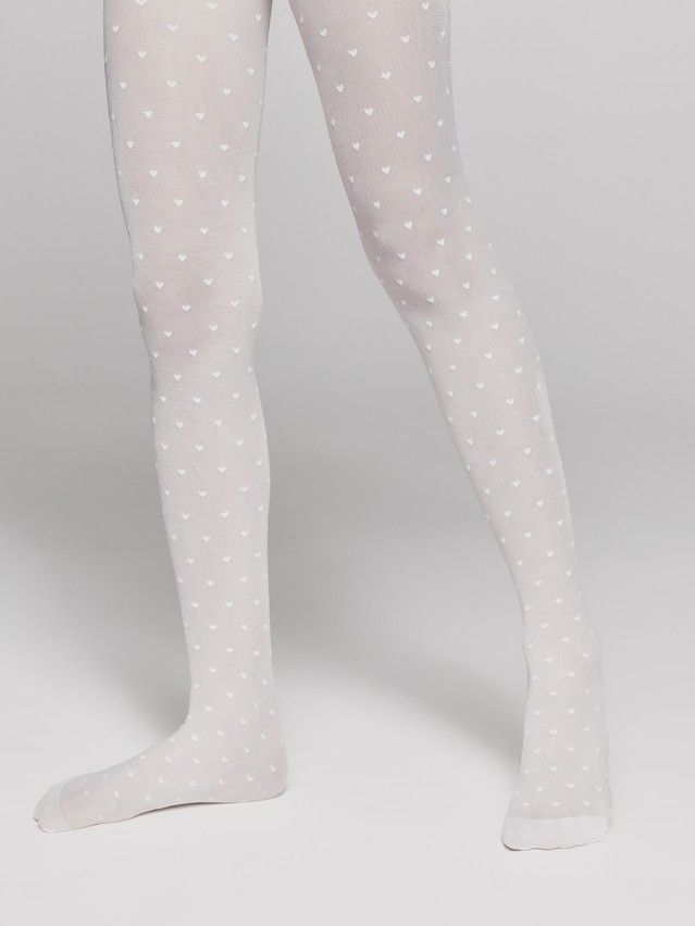 Fancy children's tights CONTE ELEGANT ANABEL, s.104-110, bianco - 3