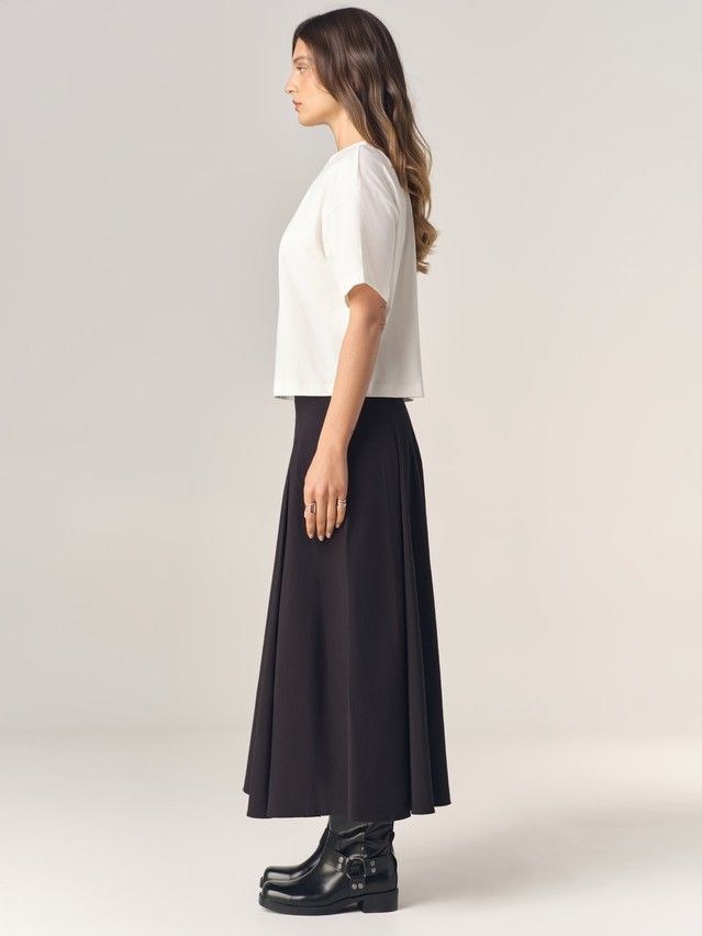 Women's polo neck shirt CONTE LD 3469, s.170-88, milk-sunflower - 5