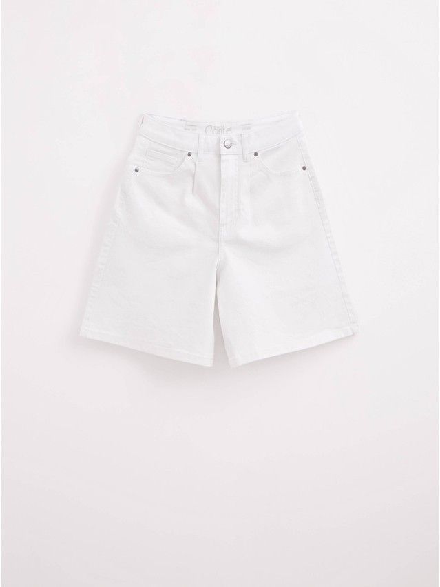Denim shorts CONTE ELEGANT CON-430, s.170-98, white - 5