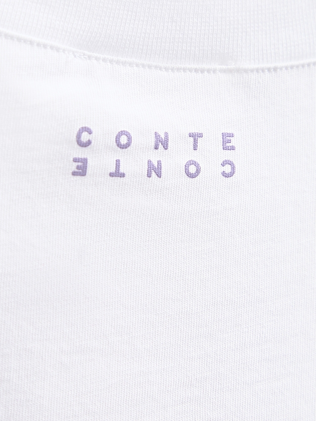 Women's polo neck shirt CONTE ELEGANT LD 3036, s.170-92, white-tulip - 4