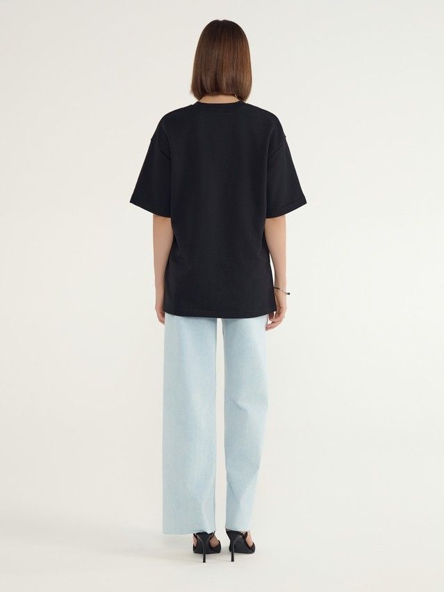 Women's polo neck shirt CONTE ELEGANT LD 3081, s.170-100, black - 2