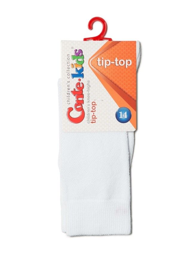 Children's knee high socks CONTE-KIDS TIP-TOP, s.14, 002 white - 2
