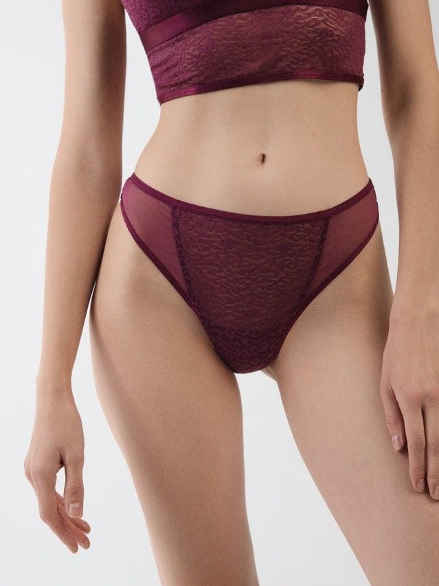 Women's panties CONTE ELEGANT SAVAGE LBR 2776, s.90, marsala - 2