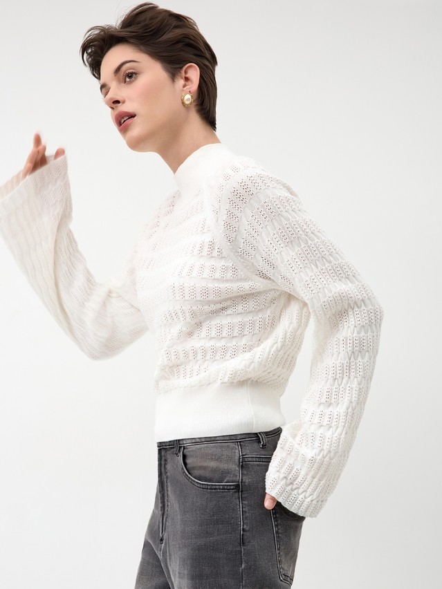 Women's pullover CONTE ELEGANT LDK24107, s.170-84, ecru - 5