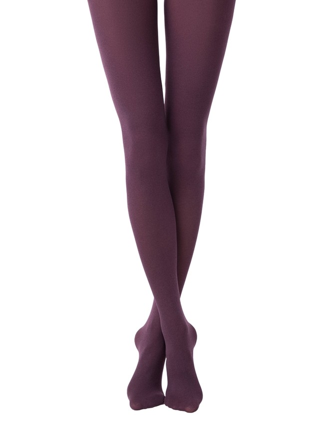 Women's tights CONTE ELEGANT TRENDY MELANGE, s.2, melanzana - 5