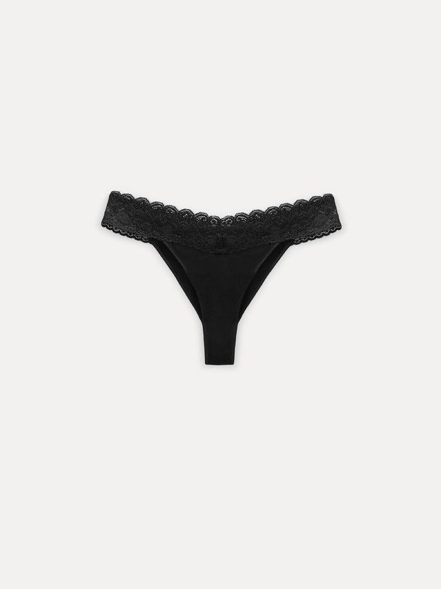 Women's panties CONTE ELEGANT LACE WAIST LBR 2482, s.90, black - 1