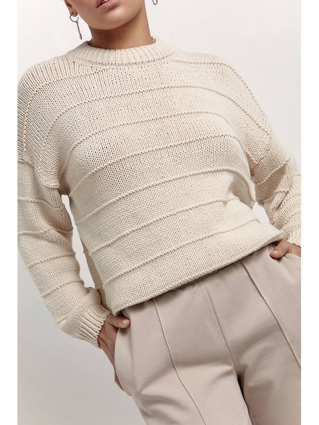 Women's pullover CONTE ELEGANT LDK180, s.170-84, beige - 3