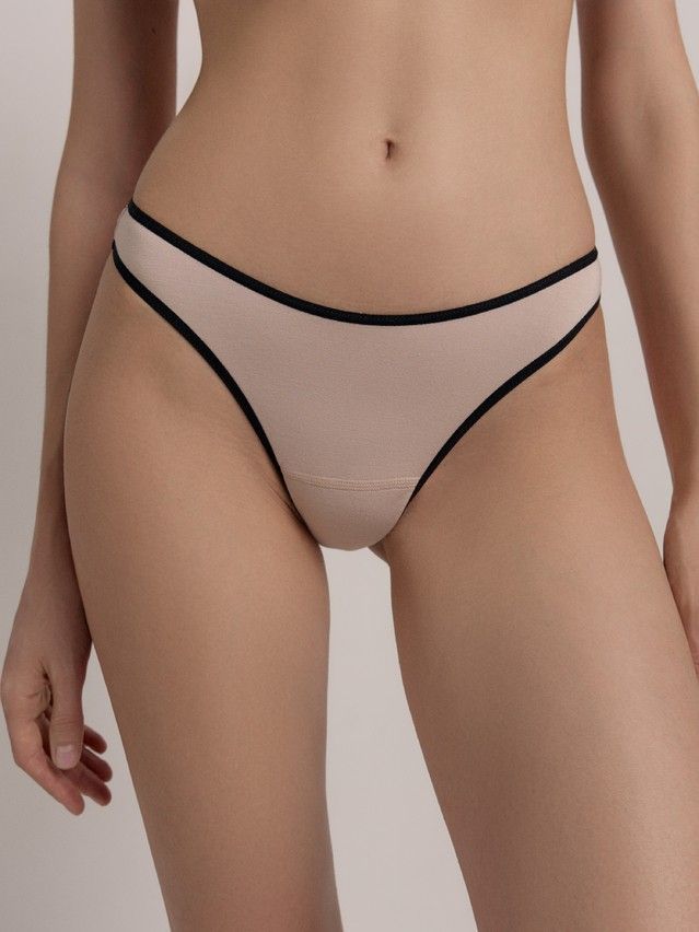 Women's panties CONTE ELEGANT FLEXIBLE LBR 2555, s.90, light almond-black - 1