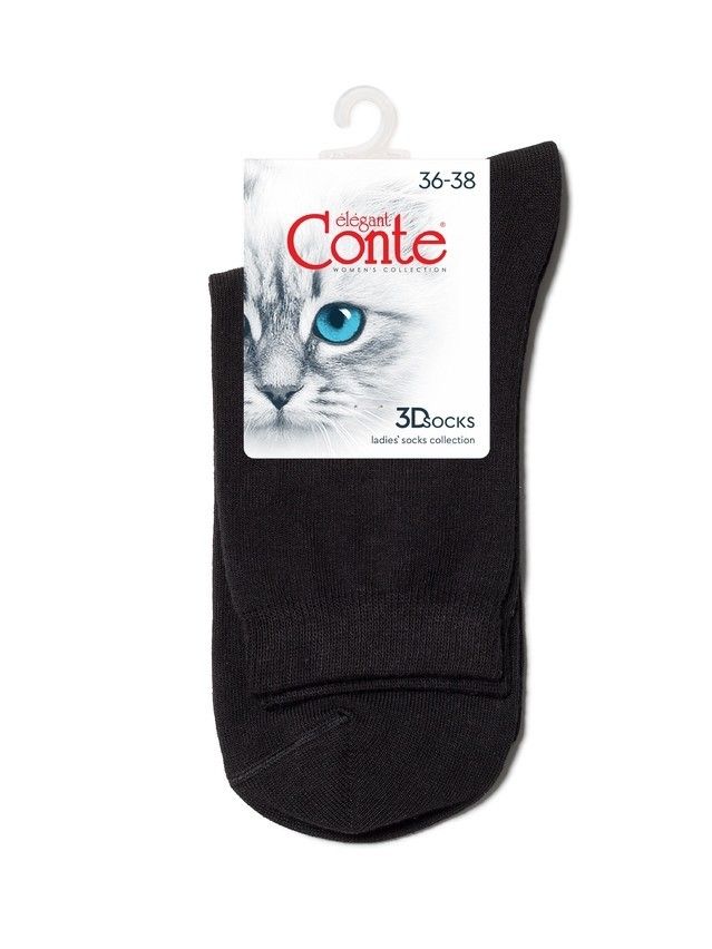 Women's socks CONTE ELEGANT 3DSOCKS, s.23-25, 000 black - 4