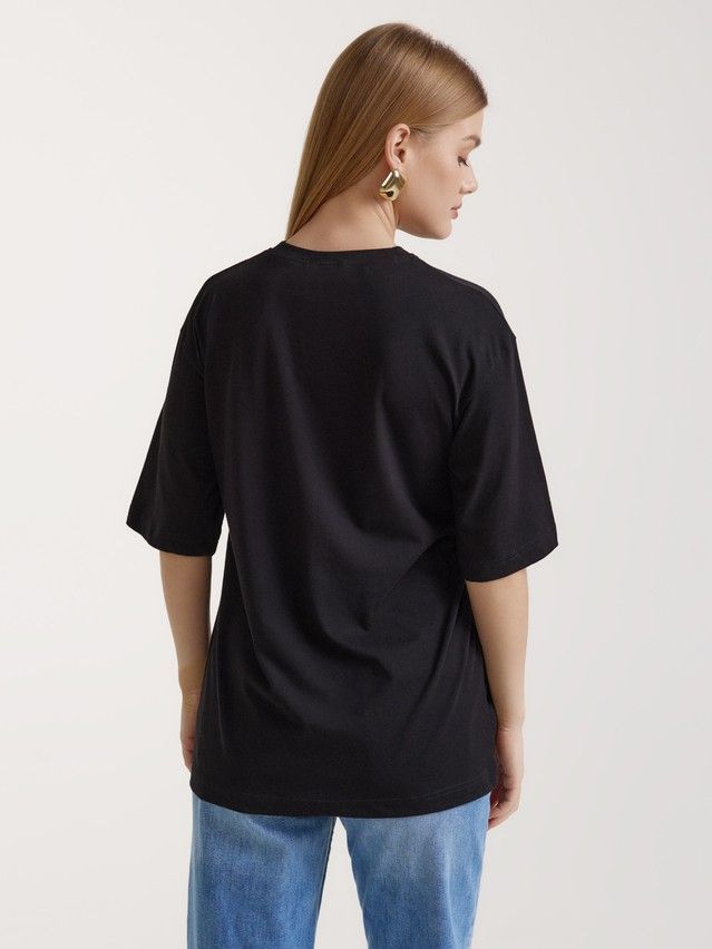Women's polo neck shirt CONTE ELEGANT LD 3086, s.170-84, black - 3