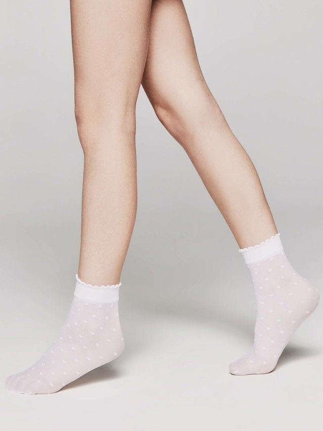 Fancy socks for girls CONTE ELEGANT LOLA, s.27-32, bianco - 2